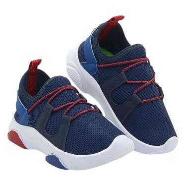 Imagem de Tênis Infantil Menino Casual Calçe Fácil Leve Conforto Macio (Marinho, BR, Criança de 4 a 8 anos, Numérico, 28)