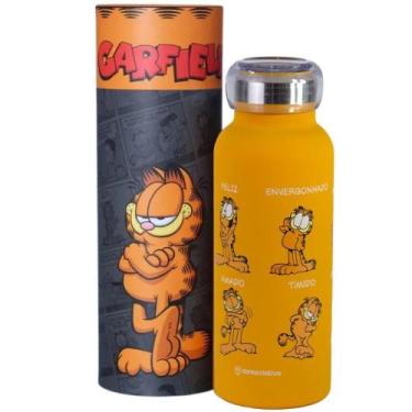 Imagem de Garrafa Gato Garfield Térmica 6 HRS Quente Gelada 500ml Emb PreseOfici
