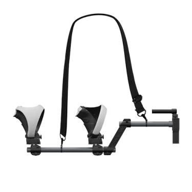 Imagem de Hounyoln VR Gunstock for PlayStationVR2, for PSVR2 Controller Grips for Enhance Stability and Control Magnetic Controller VR Game Simplified Version (Black)