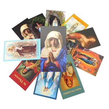 Imagem de Women Saint Holy Card Deluxe Bulk Bundle Assorted Catholic Female Saints and Prayers Gift Bagged Set Made in The USA, Pack of 10