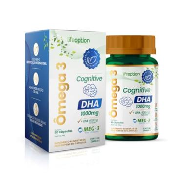 Imagem de Ômega 3 Cognitive DHA Life Option | MEG3 | Apoio à Saúde Cerebral e Ocular | 60 Cápsulas