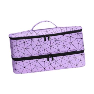 Imagem de Kokiya Organizador de bolsa de armazenamento de secador de cabelo para homens, mulheres, à prova de choque, à prova d'água e do portador de transportes de, Roxo