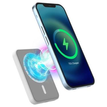 Imagem de Carregador Power Bank Magnético Sem fio 10.000mAh indução - a'GOLD