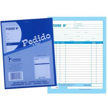 Imagem de Bloco Pedido 1/18 Tamoio 2 Vias Médio 50Fls 1009 C/10