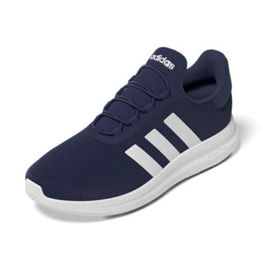 Imagem de adidas Lite Racer 4.0 Tênis masculino de renda elástica, Azul escuro/branco/preto, 42