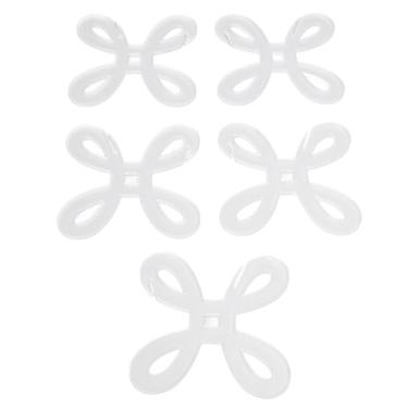 Imagem de Bobinas de Fio Transparente Acrílico Enrolador Ferramenta Organizador Linha tricô Costura crochê 5 Peças