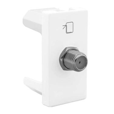 Imagem de Tomada Antena Tipo F 1M Branca 615030BC - Legrand Pial PLUS +