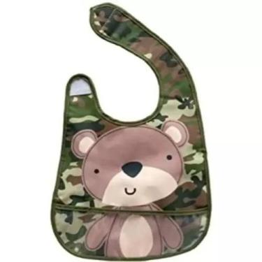 Imagem de Babador Impermeável Plástico Atoalhado Migalha Com Bolso - BUBA