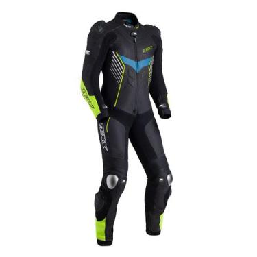 Imagem de Macacao Motociclista Profissional Texx 1 Peca Pista, Azul, S