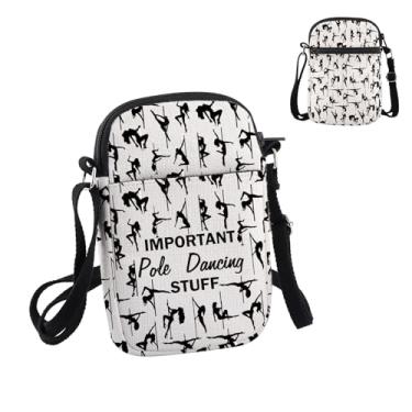 Imagem de PWHAOO Pole Dancer Gift Importante Pole Dancing Stuff Bolsa tiracolo Pole Dancing Lover Bag Pole Dance Coach Teacher Gift, Important Pole Dancing Stuff P