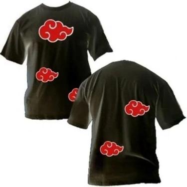 Imagem de Camisas Camiseta De Animes Nart Akatsuki Itachi Pain Tobi Novidade  - 