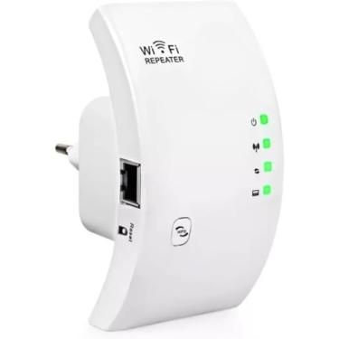 Imagem de Roteador Wi-Fi Portátil sem fio Branco Repetidor Amplificador de Sinal Wireless 110v/220v (Bivolt) Antenas