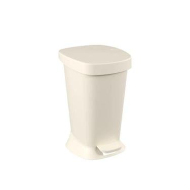 Imagem de Lixeira com pedal new square 5LT cinza claro 10424/0468 Coza