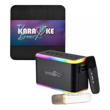 Imagem de Karaoke Box Com Pontuação Real Contendo 18.000 músicas karaoke na memória + Caixa de Som e 2 Microfones Sem Fio