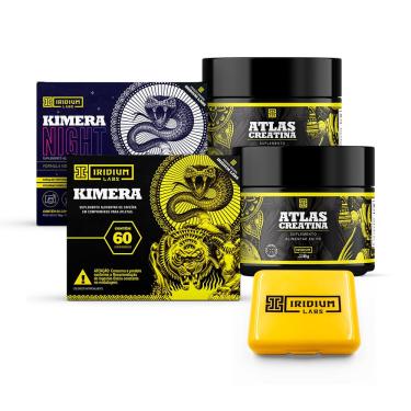 Imagem de Kit Kimera Thermo + Kimera night + 2x Creatina Atlas 90g + Porta Caps - Iridium Labs