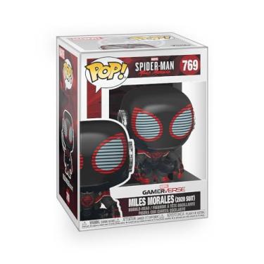 Imagem de Epic Collectibles Pop Marvel: Homem-Aranha – Miles Morales in 2020 Suit Gamerverse Boneco de vinil incluído com protetor de caixa compatível com Funko