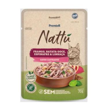 Imagem de Sachê Premier Nattu Gato Castrado Frango Batata Doce - PremieRpet