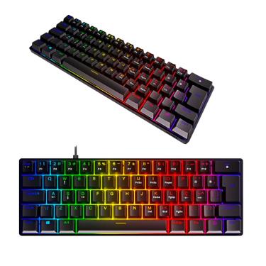 Imagem de Teclado Zot Compacto Mecânico rgb Anti-Ghosting ABNT2 pcyes para jogos e digitação resistente