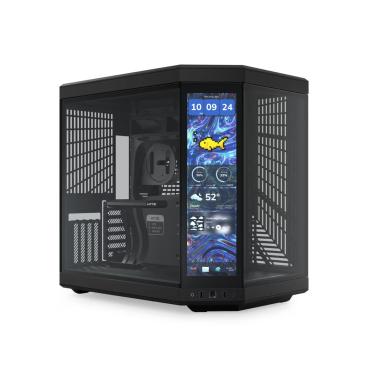 Imagem de Gabinete Hyte Y70 Touch Infinite MidTower Vidro Temperado C/ Tela LCD USB-C Preto - CS-HYTE-Y70TTI-BB