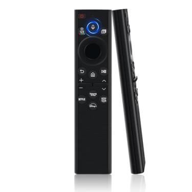 Imagem de Controle remoto de voz de substituição para controle remoto de TV Samsung, compatível com 2022 BN59-01385A, para a maioria dos modelos de Smart TV Smasung de 2018 a 2023 Crystal UHD QLED The Frame