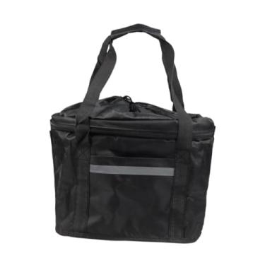 Imagem de Vaveren Cesta de bicicletas, bolsa de Saco de liberação rápida portador de cão de gato pequeno, cesta frontal do guidão de bicicleta para, Tira Reflexiva