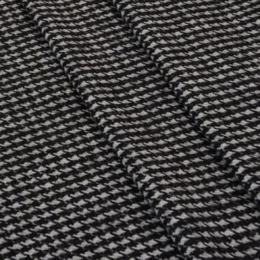 Imagem de The Yard, tecido italiano de pata de galo real 100% lã, tecido clássico de lã xadrez para casacos da moda, calças, saias, bricolage e decoração de casa (preto e branco, 10 m)