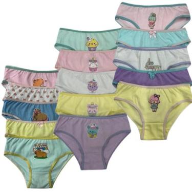 Imagem de Calcinha infantil algodão KIT 10 Un. 100% Algodão Qualidade - Folly, G
