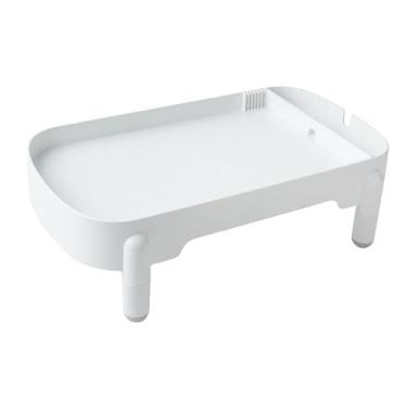 Imagem de Bothyi Pet Stand Stand Ajuste Supplência de não -lips estáveis ​​para alimentador automático Dispensador de alimentos Prateleira para dispensadores de água, Branco