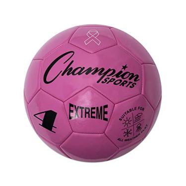 Imagem de Bola de futebol Champion Sports Extreme Series, vários tamanhos, rosa