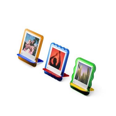 Imagem de Polaroid Moldura acrílica para fotos pacote com 3-3 molduras multicoloridas para fotos instantâneas Polaroid i-Type, 600 e SX-70 (6367)