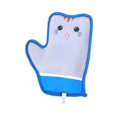 Imagem de Ｂｅｓｇａ Luvas de luva para gatos derramando de pincel confortável Design de gancho Reutilizável Ferramenta de removedor de cabelo de animais para roupas, Padrão de Gato