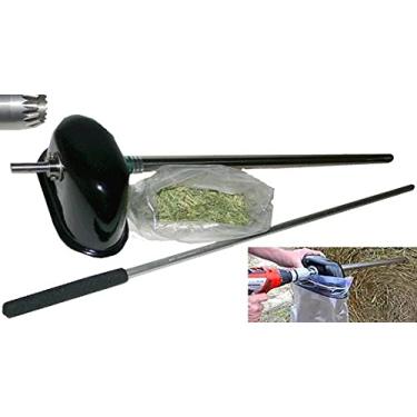 Imagem de Amostrador de broca para fardos de 76 cm, profundidade de 61 cm, haste de 9,5 cm, inclui acessório de ensacamento