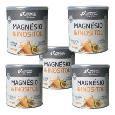 Imagem de Kit Com 5 Magnésio Inositol 210g – Relaxamento e Bem-Estar