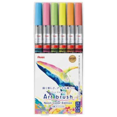 Imagem de Pentel XGFLP-LM6STA Conjunto de 6 canetas coloridas para blush