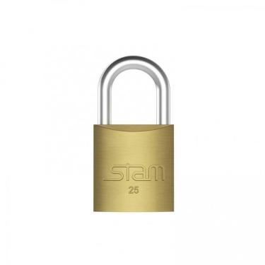 Imagem de Cadeado com Chave 25mm Latão Maciço Stam
