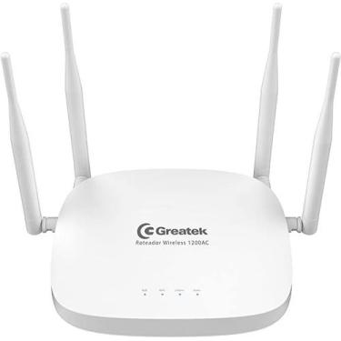 Imagem de Roteador Wifi Greatek 1200Mbps Porta Gigabit Gwr1200ac Branco Access P
