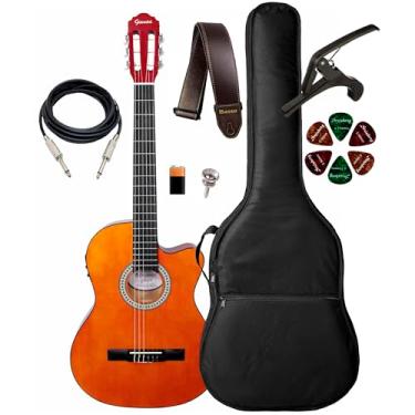 Imagem de Violão Giannini Start Nf-14 Ceq N + Capa Luxo E Acessórios