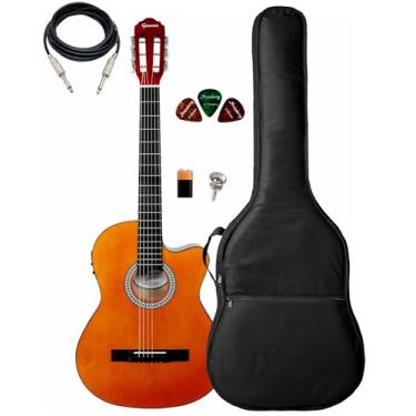 Imagem de Violão Elétrico Giannini Sf14 Flat Natural + Capa Acolchoada