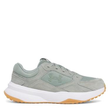 Imagem de Under Armour Tênis feminino de camurça Edge, Verde sílica/branco/verde sílica, 35