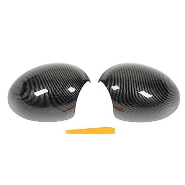 Imagem de 2 peças de tampas de espelho retrovisor de fibra de carbono 51162754913 para carros Mini R55 R56 R57 R58 R59 R60 R61