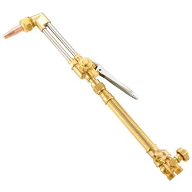 Imagem de MYFULLY Tocha de soldagem de corte de oxigênio/acetileno de serviço médio | Cabo de tocha de acessório de corte tipo Victor, compatível com acessório de corte CA1350, cabo de tocha 100FC com um bocal