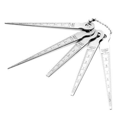 Imagem de Conjunto de Bitola de de Aço Inoxidável 10 Mm Com Medidores de, 5 Medidores, Resistentes e Portáteis para Medir o Diâmetro Interno, Tamanho do Orifício, Tamanho do Slot