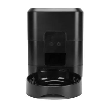 Imagem de Distribuidor de Alimentos Secos de Tempo, Alimentador Animais Automático Fácil Configuração Conveniente Conexão Wi -Fi para Cães (Preto)