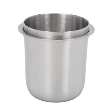 Imagem de Cunyuer Copo dosador de 58 mm, copo dosador de café expresso, copo dosador de café serve para filtro portátil de 58 mm, aço inoxidável universal de 150 ml (prata escovada)