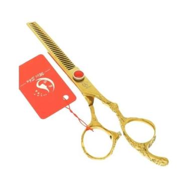 Imagem de Tesoura De Corte De Cabelo De Aço Japonês Com Borda Afiada De 6,0 Pole