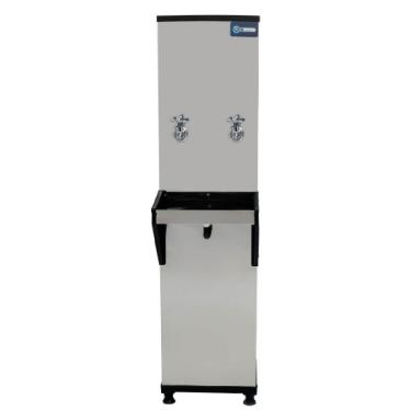 Imagem de Bebedouro Industrial de Coluna Knox 25 Litros 2 Torneiras Geladas Inox - 110V
