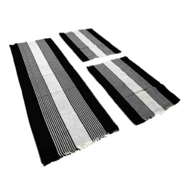 Imagem de Jogo Cozinha Tapete e Passadeira Kit 3 Peças Decoração Luxo