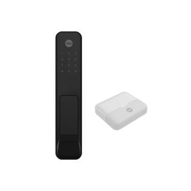 Imagem de Combo Fechadura Digital Solis Biométrica Senha e Cartão Yale