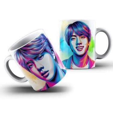 Imagem de Caneca BTS Suga J-Hope Jungkook RM VJin e Jimin Kpop Colorida Cerâmica