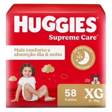 Imagem de Fralda Huggies Supreme Care Hiper XG 58 Unidades - KIMBERLY FRALDAS